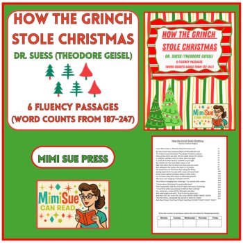 How the Grinch Stole Christmas: Reading Fluency Passages for Elementary Learners, image 2