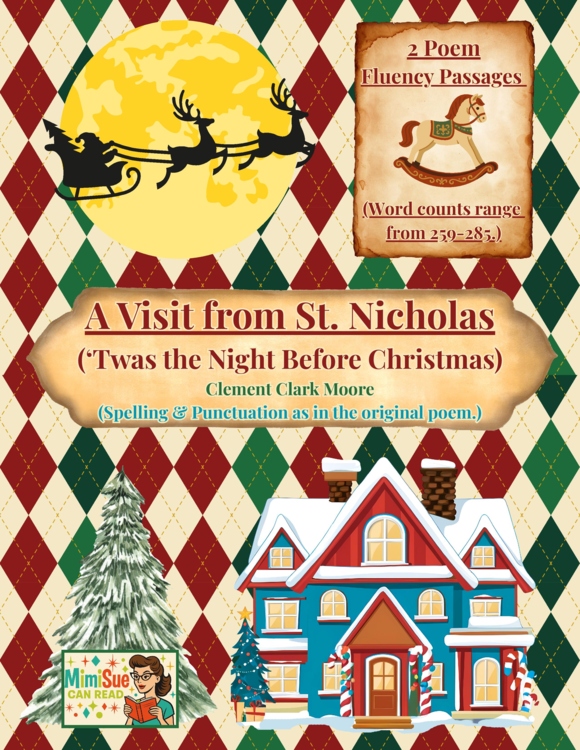 A Visit from St. Nicholas ('Twas the Night Before Christmas) Fluency Passages