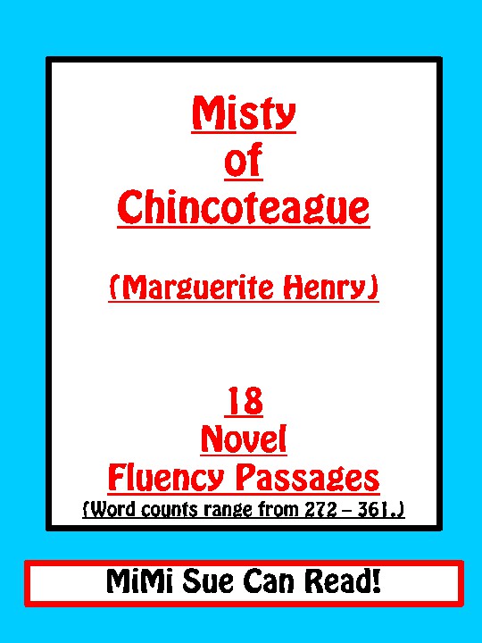 Misty of Chincoteague (Marguerite Henry) 18 Fluency Passages