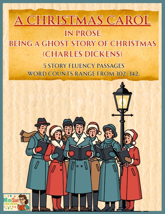 A Christmas Carol (Dickens) Fluency Passages with Student Progress Tracking
