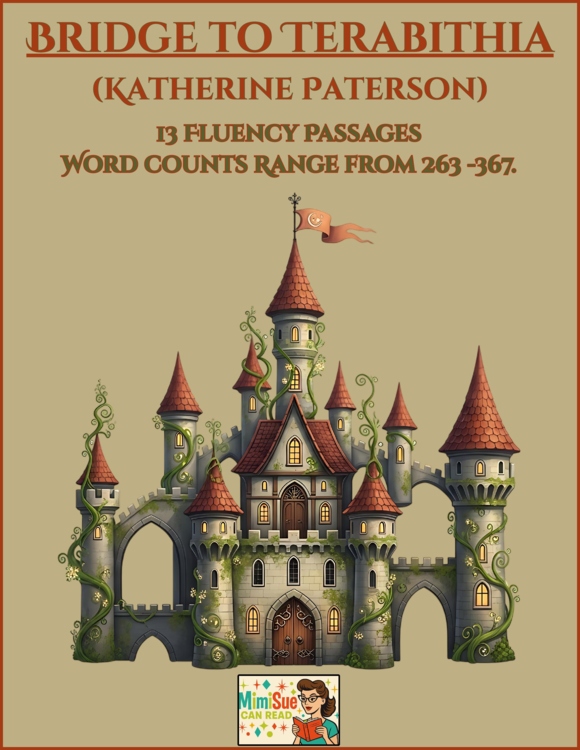 Bridge to Terabithia (Katherine Paterson) 13 Novel Fluency Passages