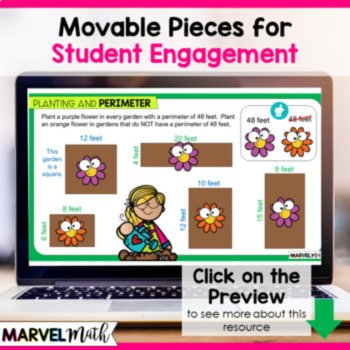 4th Grade Area and Perimeter of Rectangles - Digital Activities and Video Lesson, image 4