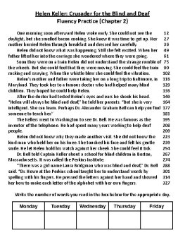 Helen Keller: Crusader for the Blind and Deaf (Stewart/Polly Anne Graff) Fluency, image 4