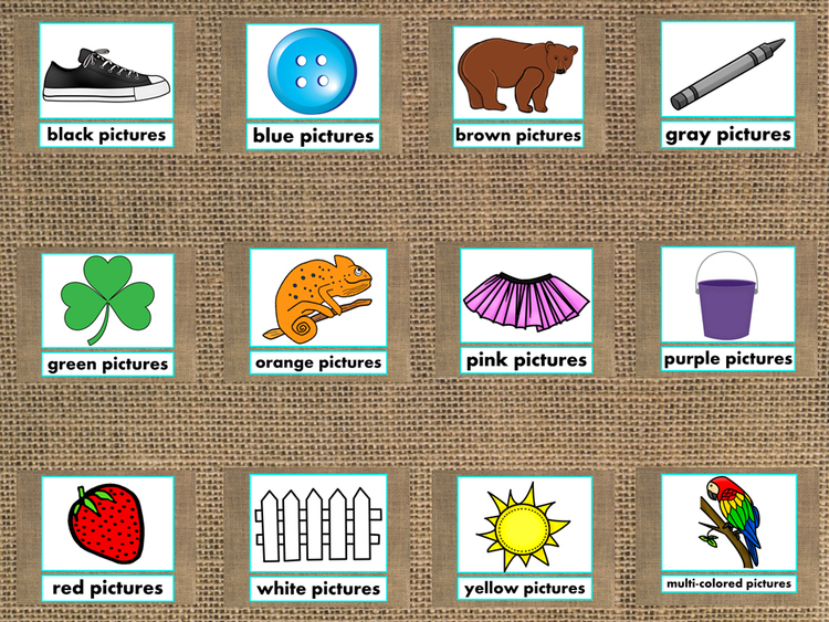 Colors PowerPoint Presentation Fun/Colorful Words/Pictures (Expandable)