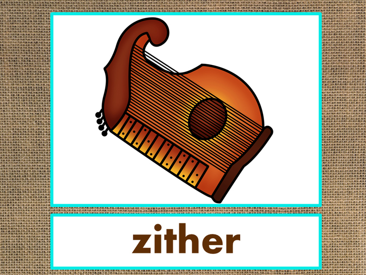 Letter Z Alphabet PowerPoint Fun & Colorful Words w/Pictures (Expandable)