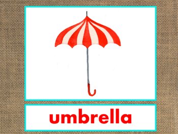 Letter U Alphabet PowerPoint Fun & Colorful Words w/Pictures (Expandable), image 3