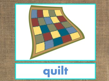 Letter Q Alphabet PowerPoint Fun & Colorful Words w/Pictures (Expandable), image 4