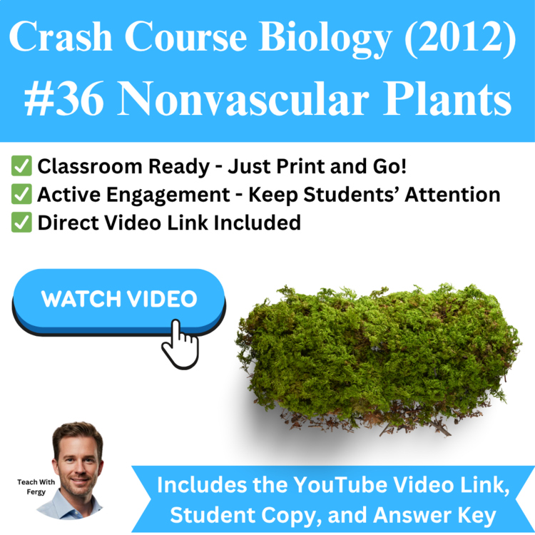 Crash Course BIOLOGY (2012) #36: Nonvascular Plants | Mosses, Liverworts