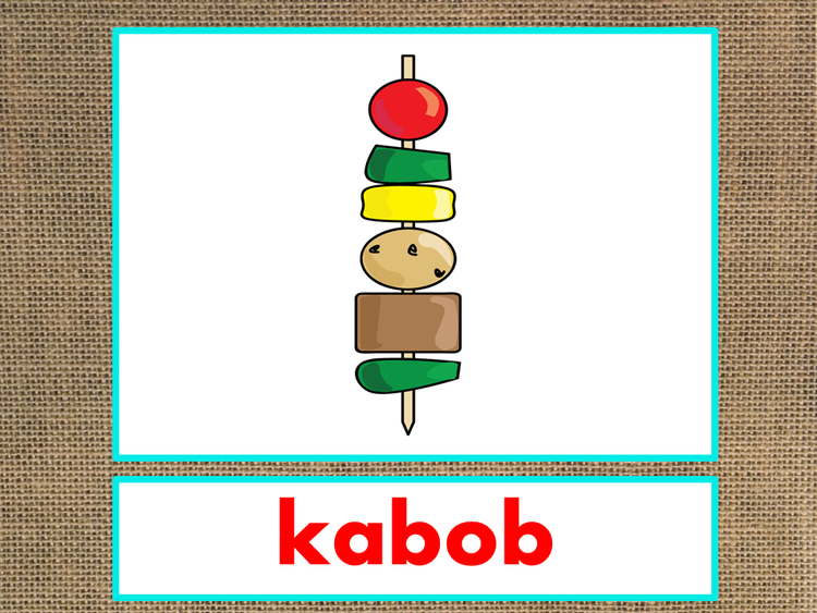 Letter K Alphabet PowerPoint Fun & Colorful Words w/Pictures (Expandable)