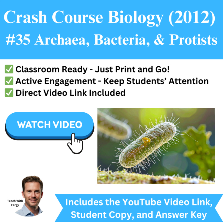 Crash Course BIOLOGY (2012) #35: Archaea, Bacteria, & Protists | Unicellular