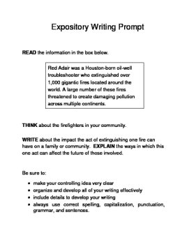 3 Historical Texas Citizens (Male) Expository Writing Prompts 6th 7th Set A, image 3