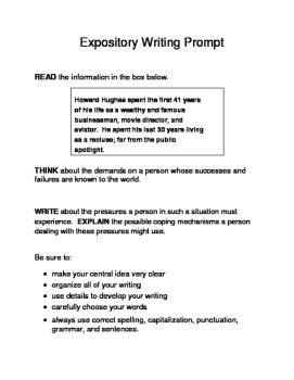 3 Historical Texas Citizens (Male) Expository Writing Prompts 3rd 4th 5th Set C, image 3