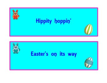 Here Comes Peter Cottontail Lyric Sequencing Cards (Easter Song), image 4