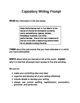 3 Famous Texas Landmarks Expository Writing Prompts STAAR 6th 7th SET C, image 4