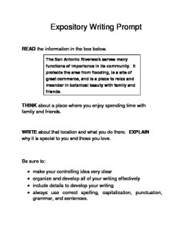 3 Famous Texas Landmarks Expository Writing Prompts STAAR 6th 7th SET B, image 4