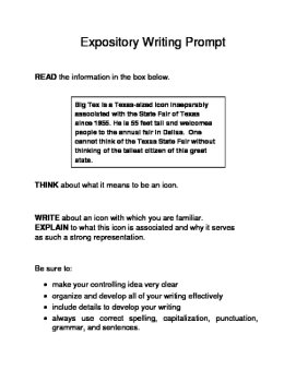 3 Famous Texas Landmarks Expository Writing Prompts STAAR 6th 7th SET A, image 3