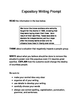 10 Famous Texas Landmarks Expository Writing Prompts STAAR 3rd 4th 5th, image 4