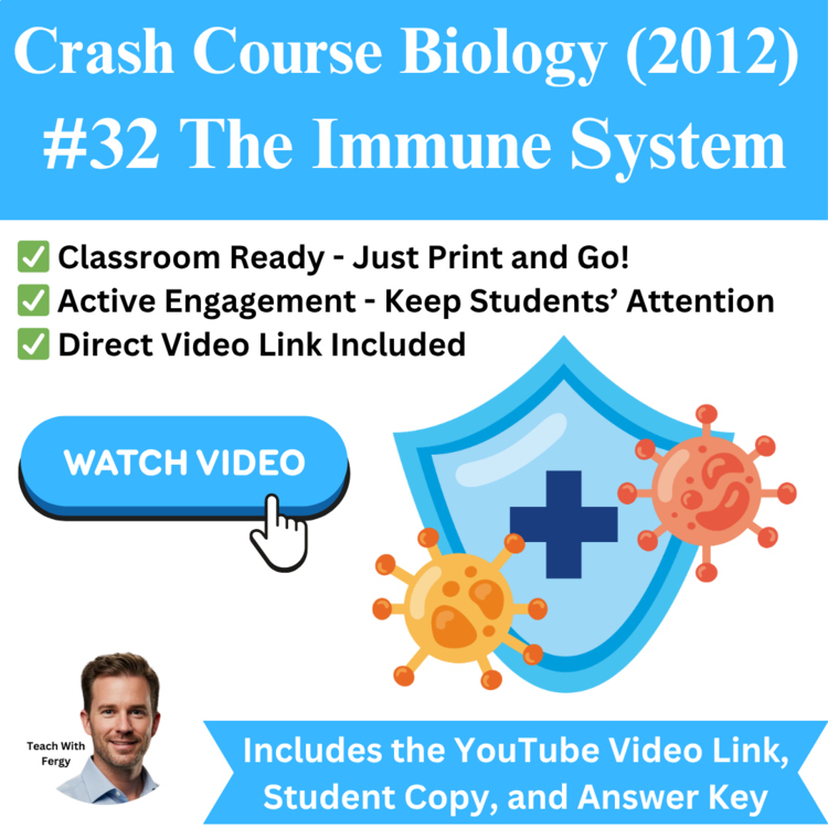 Crash Course BIOLOGY (2012) #32: The Immune System | White Blood Cell, Antibody