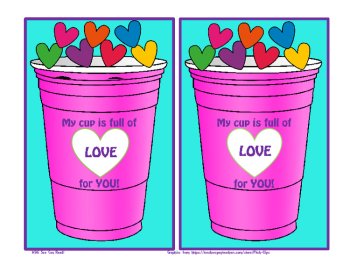 Valentine Cards (4 Fun Designs) Valentine's Day, image 3