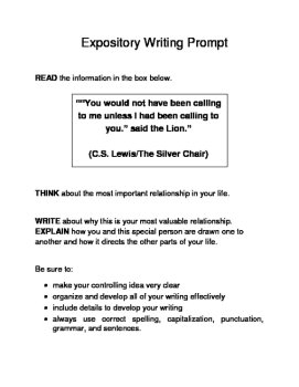 3 Valentine-Themed Expository Prompts Children's Books Set B 6th 7th Grades, image 2