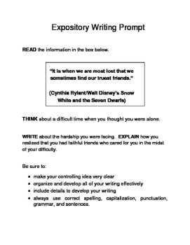 3 Valentine-Themed Expository Prompts Children's Books Set B 6th 7th Grades, image 4