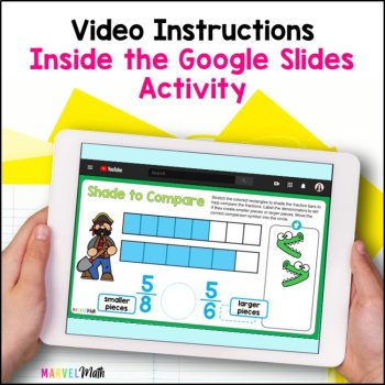 Comparing Fractions with the Same Numerator - Common Numerator Google Slides, image 4