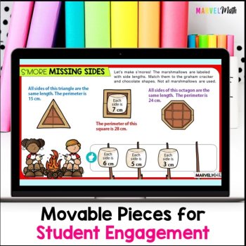 Perimeter Find the Missing Side - Digital Activities with Video Lesson, image 4