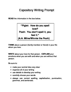 3 Valentine-Themed Expository Prompts Children's Books Set A 3rd 4th 5th Grades, image 2