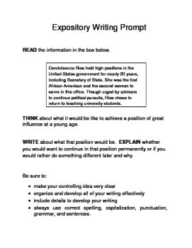 3 Women's History Month Female Expository Writing Prompts Set C STAAR 6th/7th, image 2