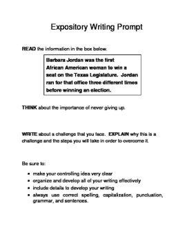 3 Women's History Month Female Expository Writing Prompts Set B STAAR 6th/7th, image 3