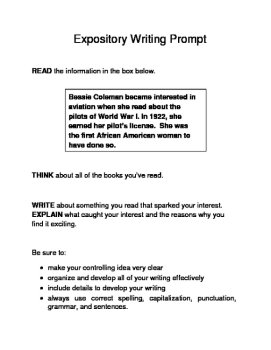 3 Women's History Month Female Expository Writing Prompts Set A STAAR 6th/7th, image 3