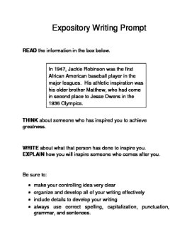 3 Black History Month (Male) Expository Writing Prompts STAAR Set C 6th 7th, image 4