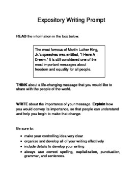 Ignite 6th-7th Grade History Skills with Engaging MLK Expository Writing Prompts, image 3