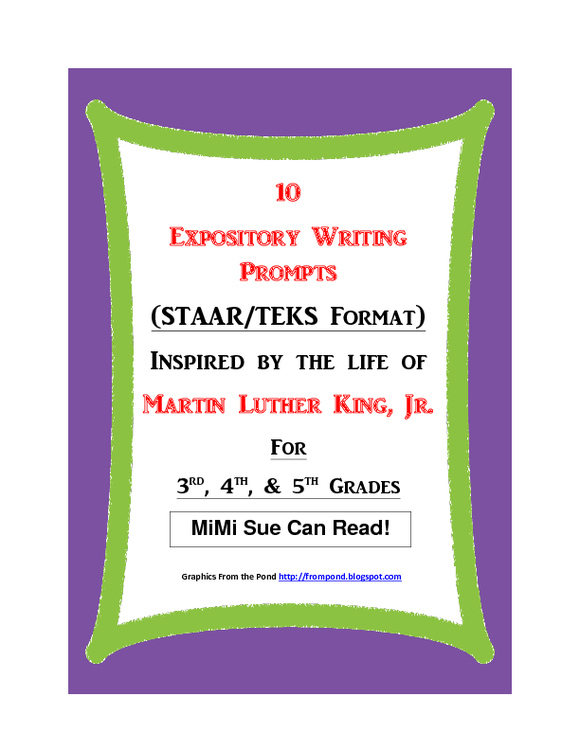 Ignite 3rd-5th Grade History Skills with Engaging MLK Expository Writing Prompts