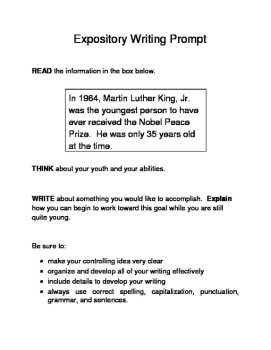 3 MLK.-Themed Expository Writing Prompts (STAAR/TEKS) Set A 6th, 7th Grades, image 4