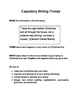 3 Christmas-Themed Expository Writing Prompts (STAAR/TEKS) Set B  6th & 7th, image 3