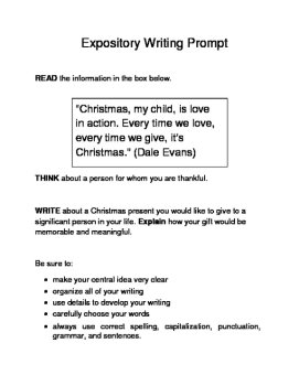 3 Christmas-Themed Expository Writing Prompts (STAAR/TEKS) Set C 3rd, 4th, 5th, image 4
