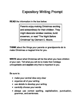 3 Christmas-Themed Expository Writing Prompts (STAAR/TEKS) Set B 3rd, 4th, 5th, image 2