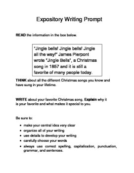 3 Christmas-Themed Expository Writing Prompts (STAAR/TEKS) Set A 3rd, 4th, 5th, image 2
