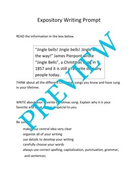 Christmas Expository Writing Prompts: Improve Writing Stamina (Grades 3-5), image 2