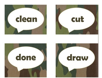 Dolch Third Grade Sight Word Flash Cards (Camo), image 3