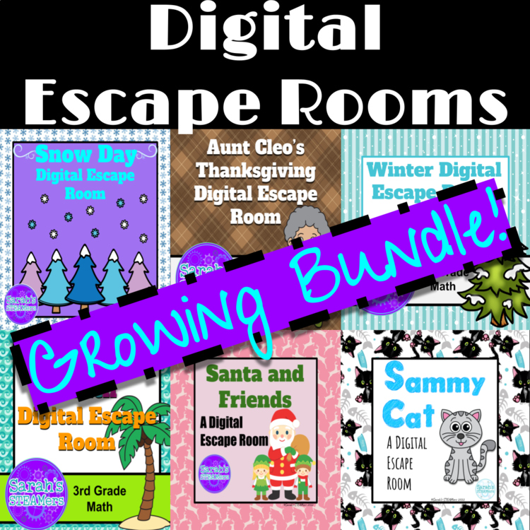 Digital Escape Rooms GROWING BUNDLE!