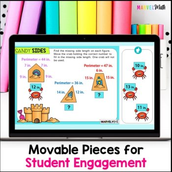 Perimeter - Find the Missing Side - Engaging Google Slides with Video Lesson, image 4