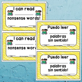 Nonsense Words Fluency Tests and Data Sheets, image 4