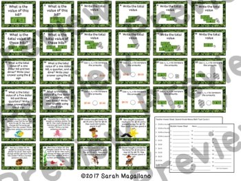 Money Math Task Cards 3 for Second Grade, image 4