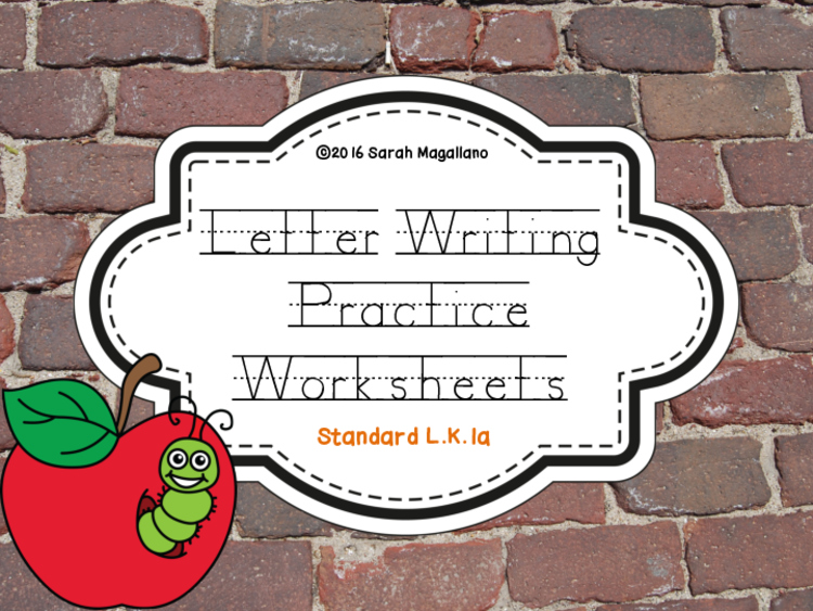 Kinder Alphabet Writing Worksheets