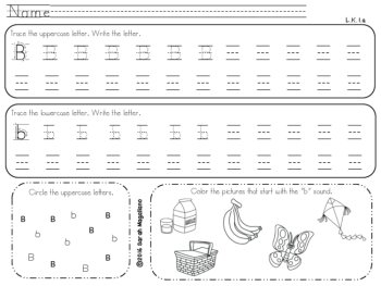 Kinder Alphabet Writing Worksheets, image 3