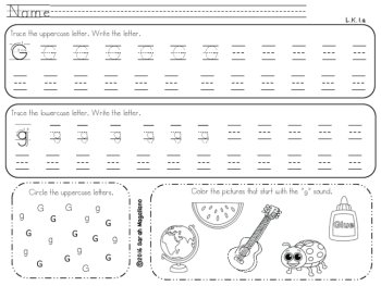 Kinder Alphabet Writing Worksheets, image 4