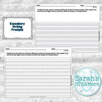 Writing Prompts for First Grade with Lined Paper, image 4