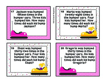 Third Grade Operations & Algebraic Thinking Math Task Cards, image 3